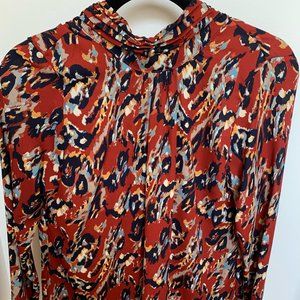 Fall Allison Joy Leopard Blouse (NWT)